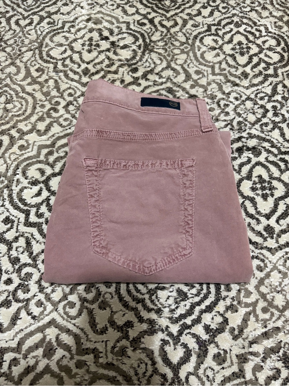 AG Adriano Goldschmied Cropped Pant Dusty mauve/pink color NWT - Picture 3 of 6